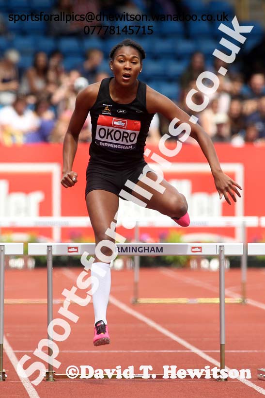 Womens 400 metres hurdles, British Championships, Birmingham. Photo: David T. Hewitson/Sports for All Pics